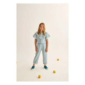 Cozmo - Bella Leopard Pants | Turquoise