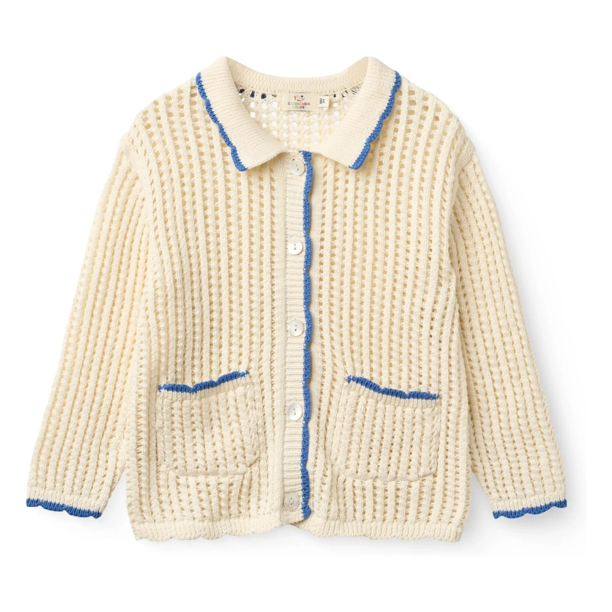 Copenhagen Colors - Organic Cotton Knit Cardigan | Cream