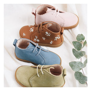 Lazare - Raoul Suede Lace Sneakers | Almond Green