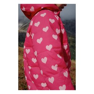 Konges Sløjd - Nuka Coat Recycled Fiber Hearts | Fuchsia