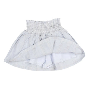 Búho - Lurex Cotton Voile Skirt | Light Blue