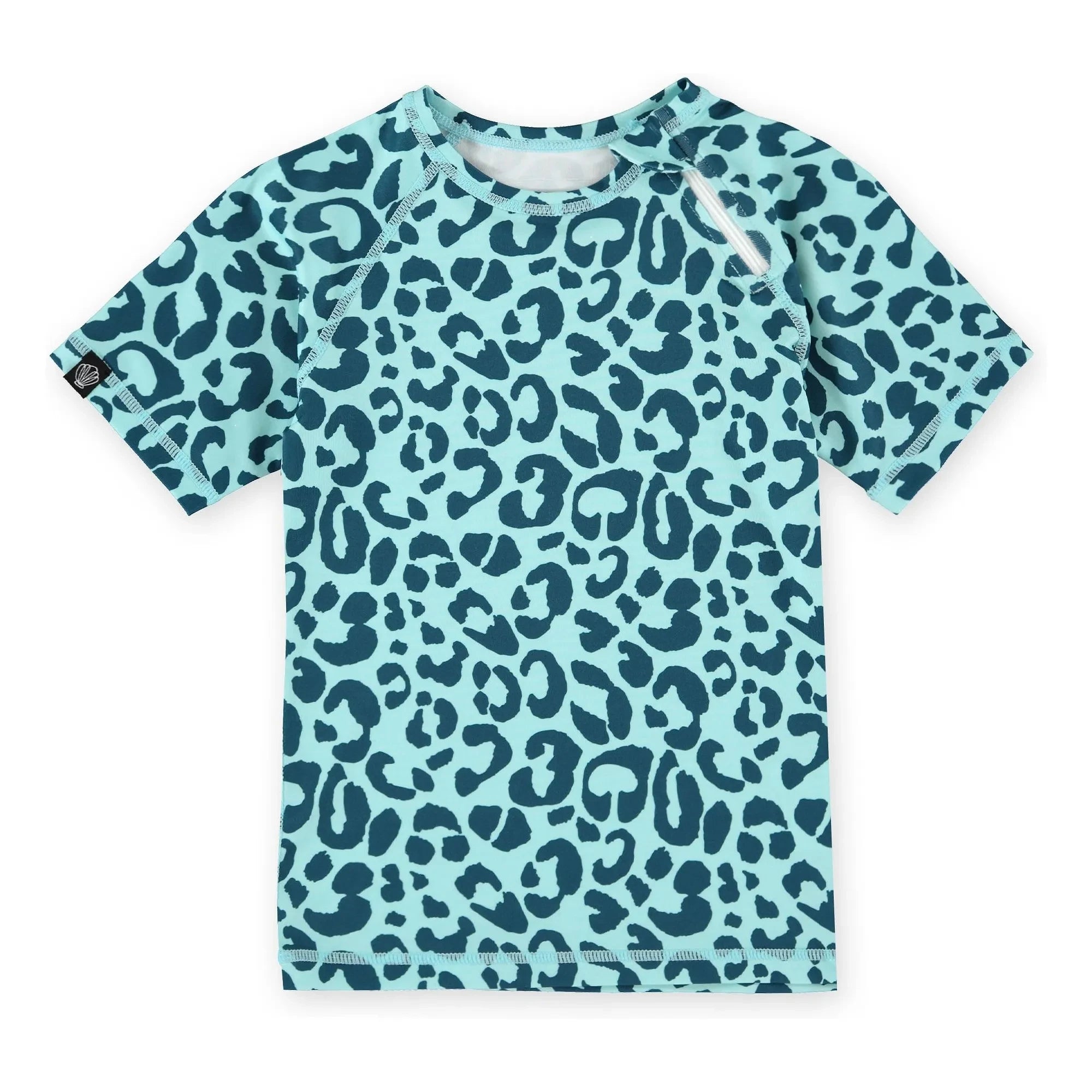 Beach & Bandits - Ocean Leopard UV Protected T-shirt Recycled Fibers | Blue