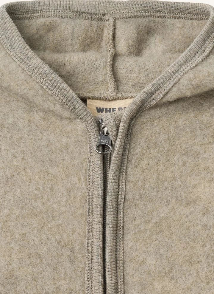 Wheat - Ata Merino Wool Zip-Up One-Piece | Green
