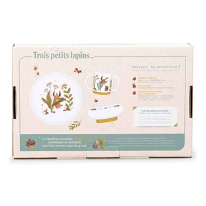 Moulin Roty - Trois petits lapins Porcelain Tableware Set
