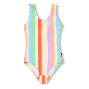 Molo - Noelle Striped Recycled Fiber Swimsuit | Orange