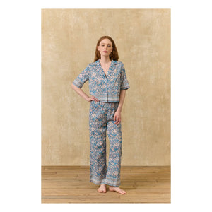 Louise Misha - Louka organic cotton pajamas | Blue
