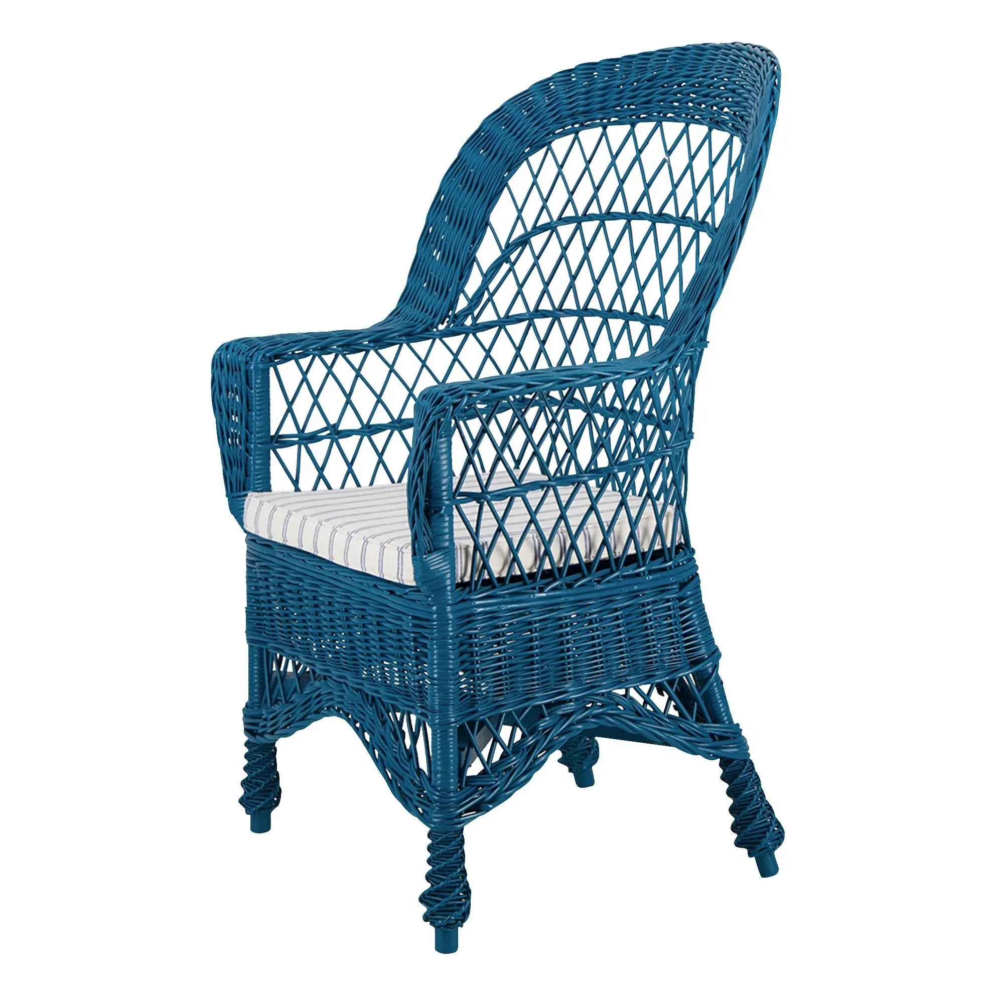House of Capricorn - Furnas Wicker Armchair | Blue