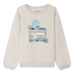 Bonpoint - Tonino Organic Cotton Sweatshirt | Gray Mélange