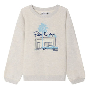 Bonpoint - Tonino Organic Cotton Sweatshirt | Gray Mélange