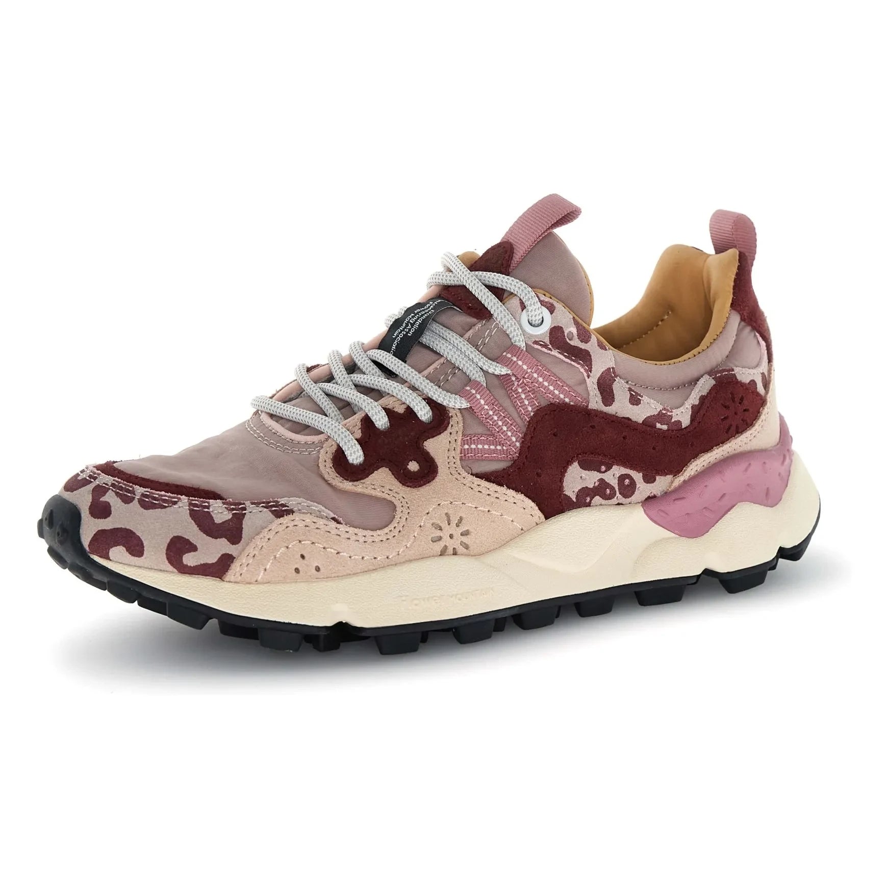 Flower Mountain - Yamano 3 İnek Kadife Sneakers | Pembe