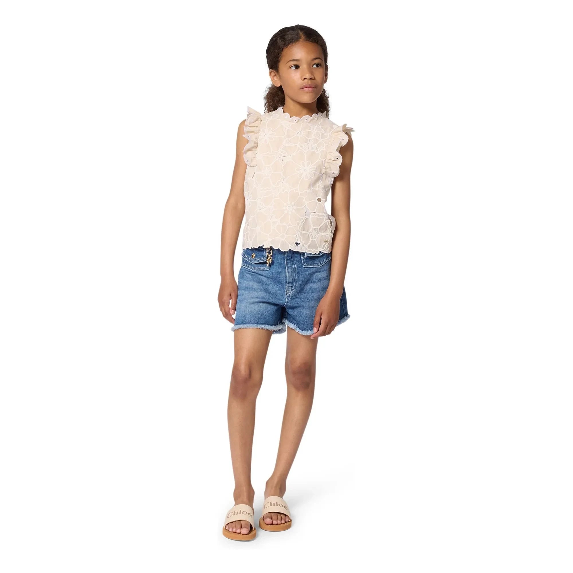 Chloé - Organic Denim Shorts | Blue