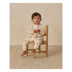 Quincy Mae - Organic Cotton Teddy Jogger | Ecru