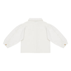Donsje - Anoeche Blouse with Peter Pan Collar | White