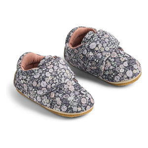Wheat - Sasha Floral Sandals Made from Recycled Fibers | Dark Gray