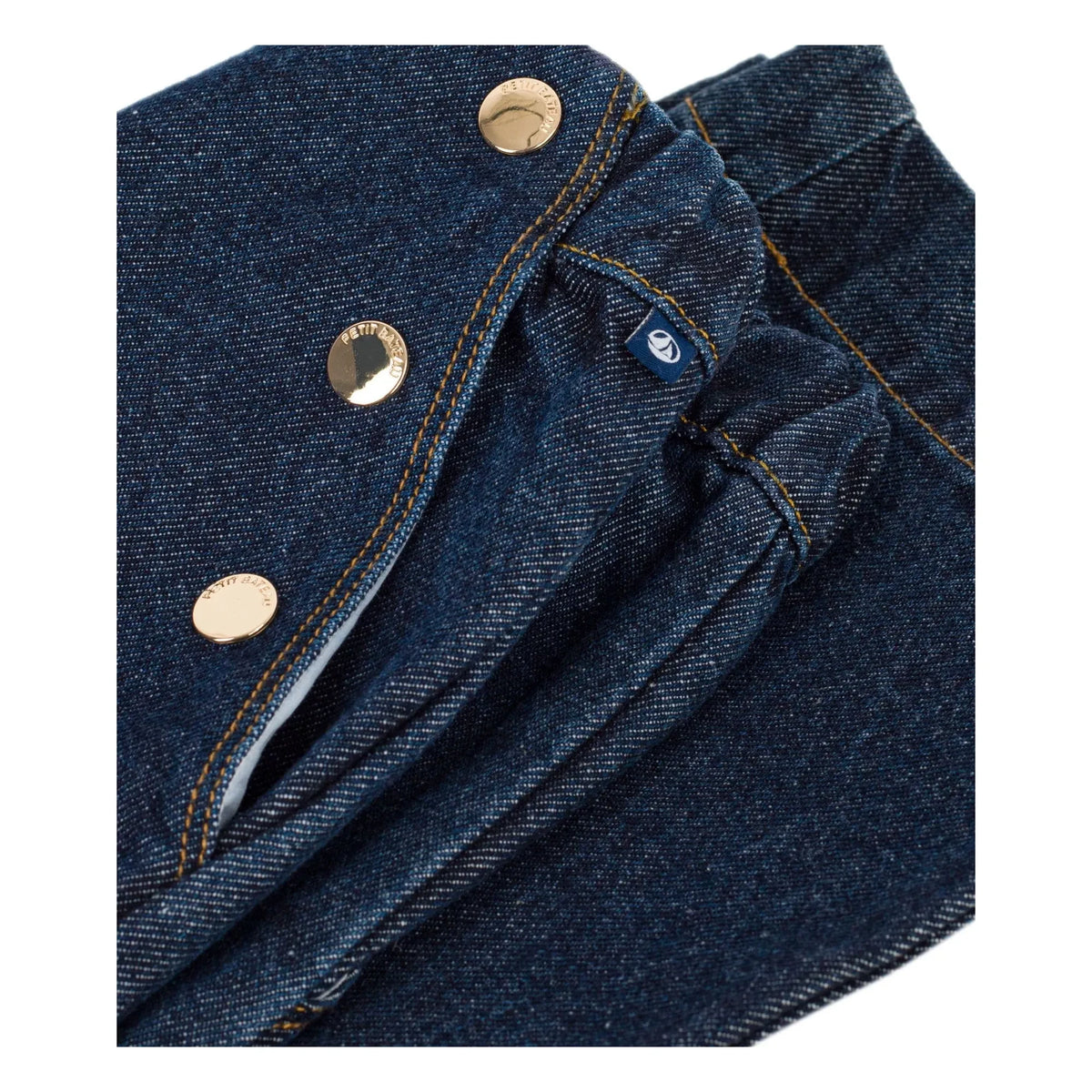 Petit Bateau - Organik Pamuklu Geniş Paça Jean | Lacivert