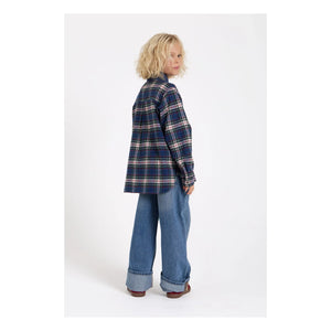 Finger in the Nose - Enara Checkered Shirt | Blue