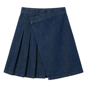 Finger in the Nose - Sterling Asymmetric Denim Skirt | Raw Denim