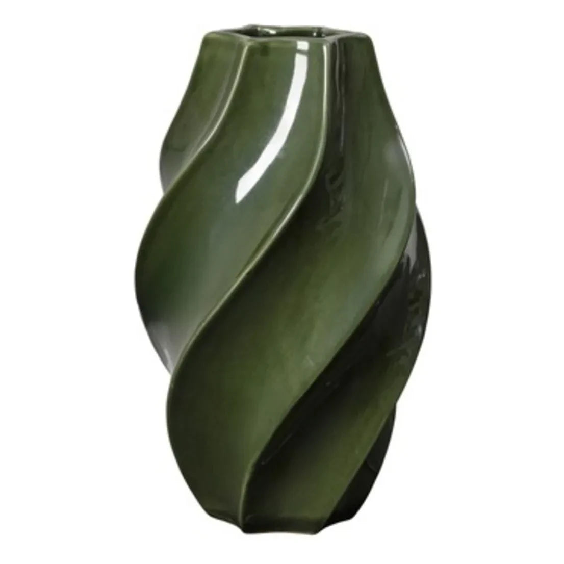 Broste Copenhagen - Odette stone ceramic vase | Green