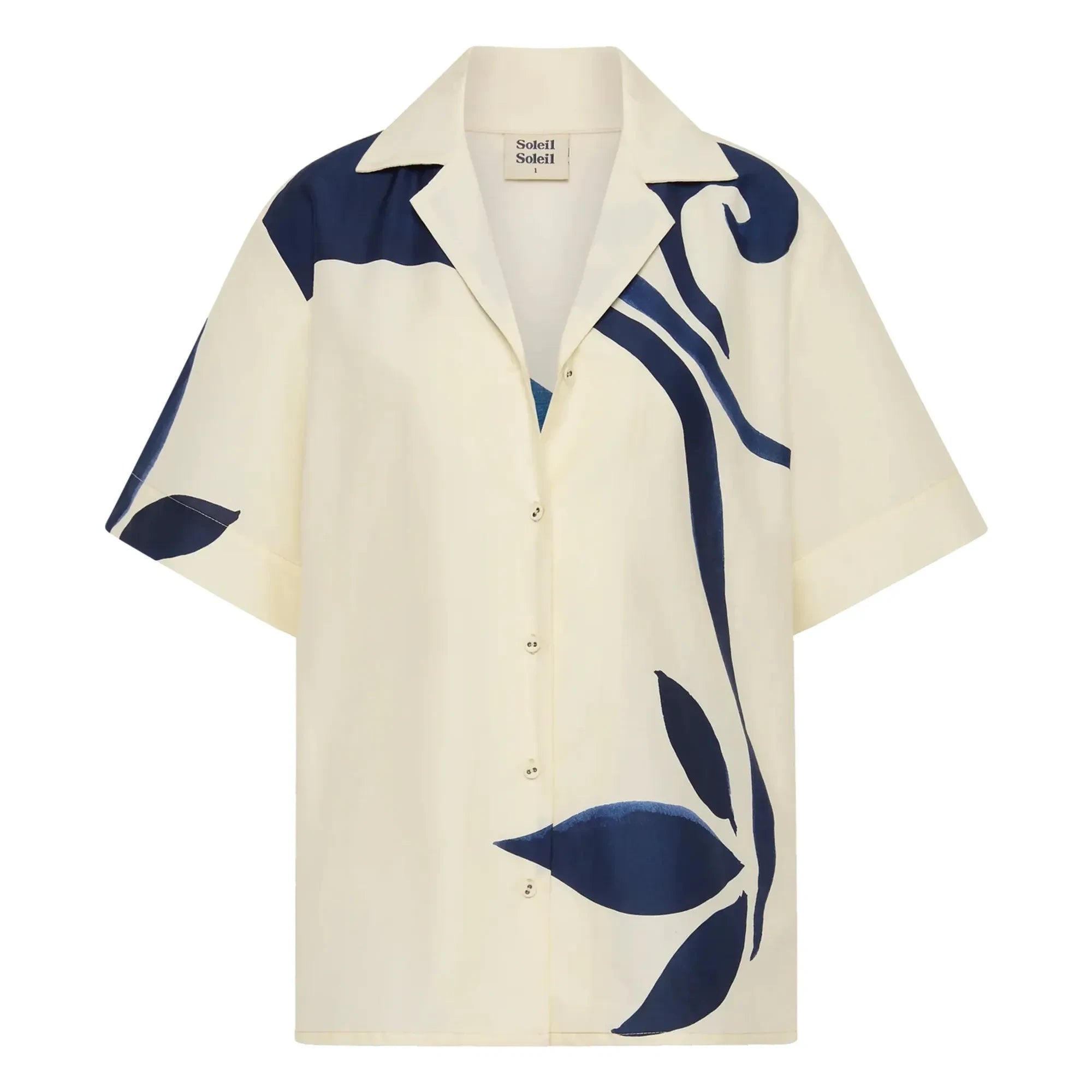 Soleil Soleil - Margot Silk Shirt | Ecru