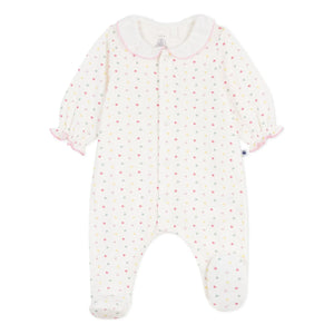 Petit Bateau - Pyjamas Dors Bien Hearts Tubique Organic Cotton | White