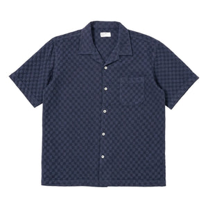 Universal Works - Chemise Road Gömlek Nokta Waffle | Lacivert