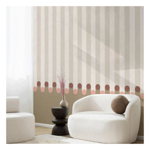 Edito - Dott Wallpaper - 4 Panels | Beige
