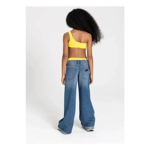 Finger in the nose - Sia Asymmetric Swimsuit | Lemon Yellow