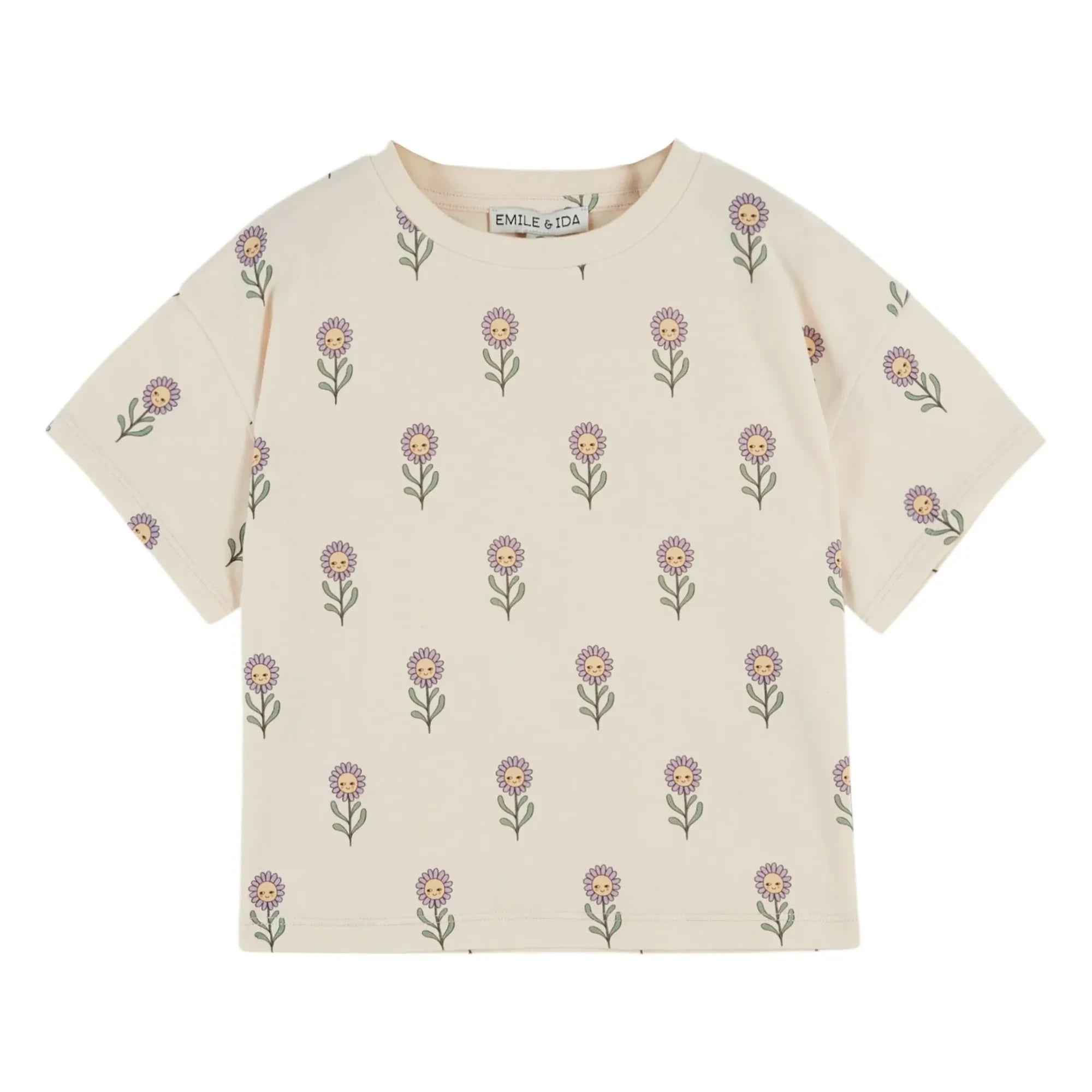 Emile et Ida - Organic Cotton T-shirt | Cream