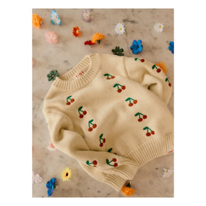 Tinycottons - Cherry Sweater | Light Yellow