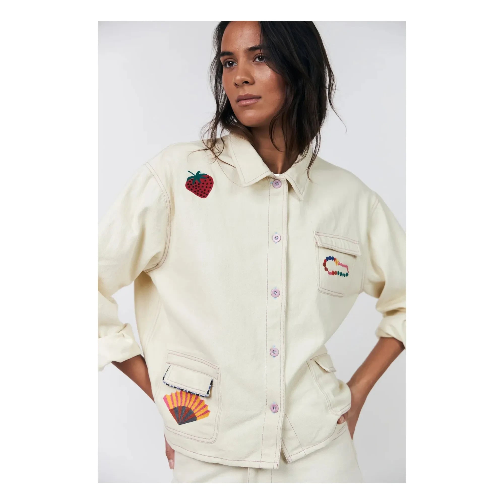 Lollys Laundry - April Cotton Jacket | Cream