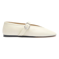Le Monde Beryl - Stella Leather Ballerinas | Ivory