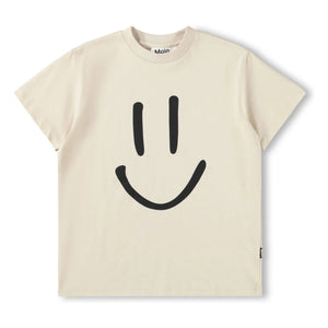 Molo - Roxo Smile Organic Cotton T-Shirt | Beige