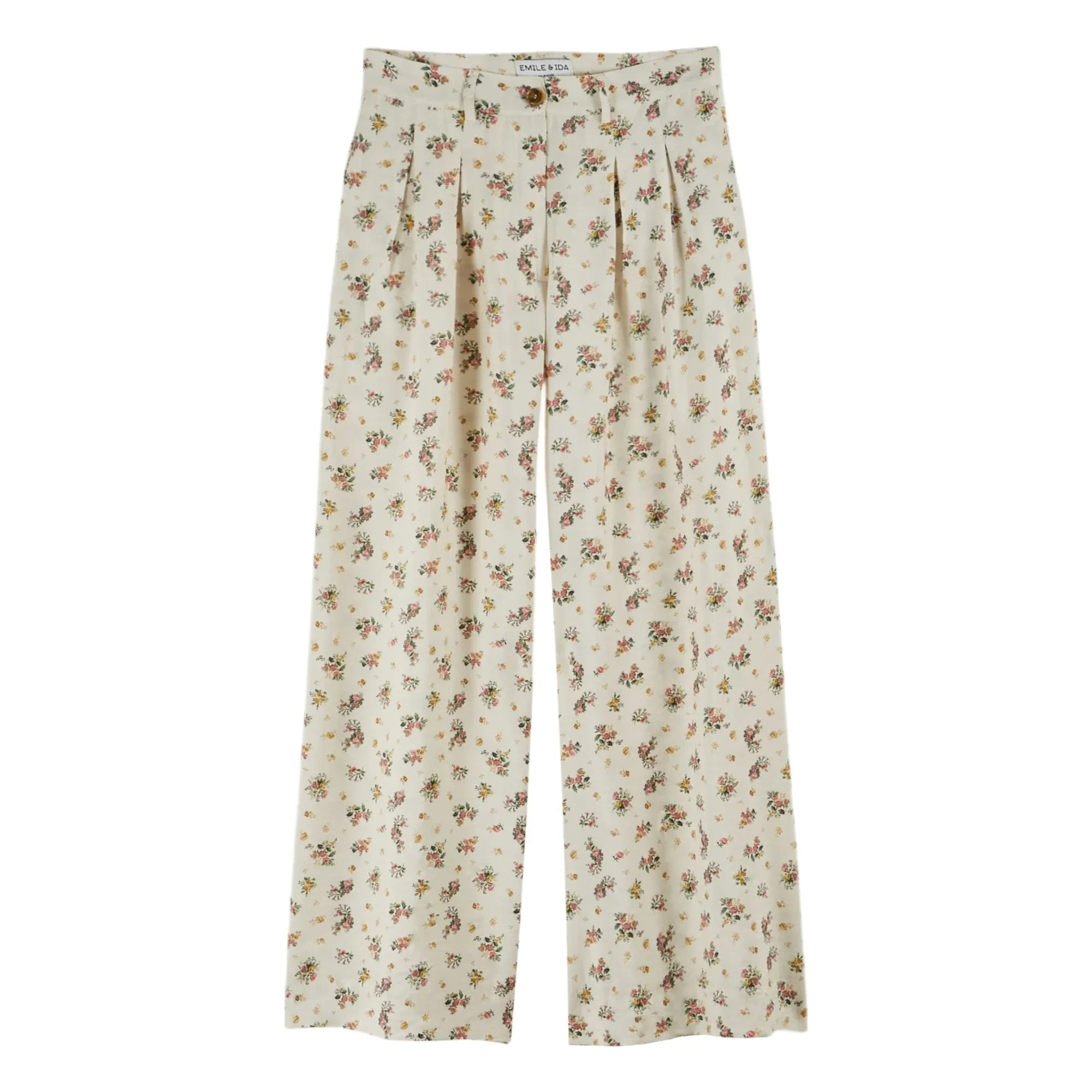 Emile et Ida - Printed Pants | Cream