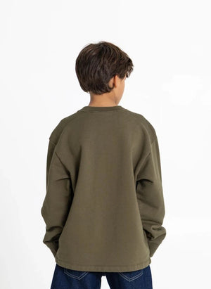 Smallable Kid - Favio Friends & Co Organic Cotton Sweatshirt | Verdigris