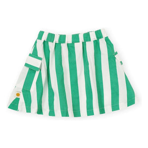 Goldie + Ace - Striped Pocket Skirt | Green