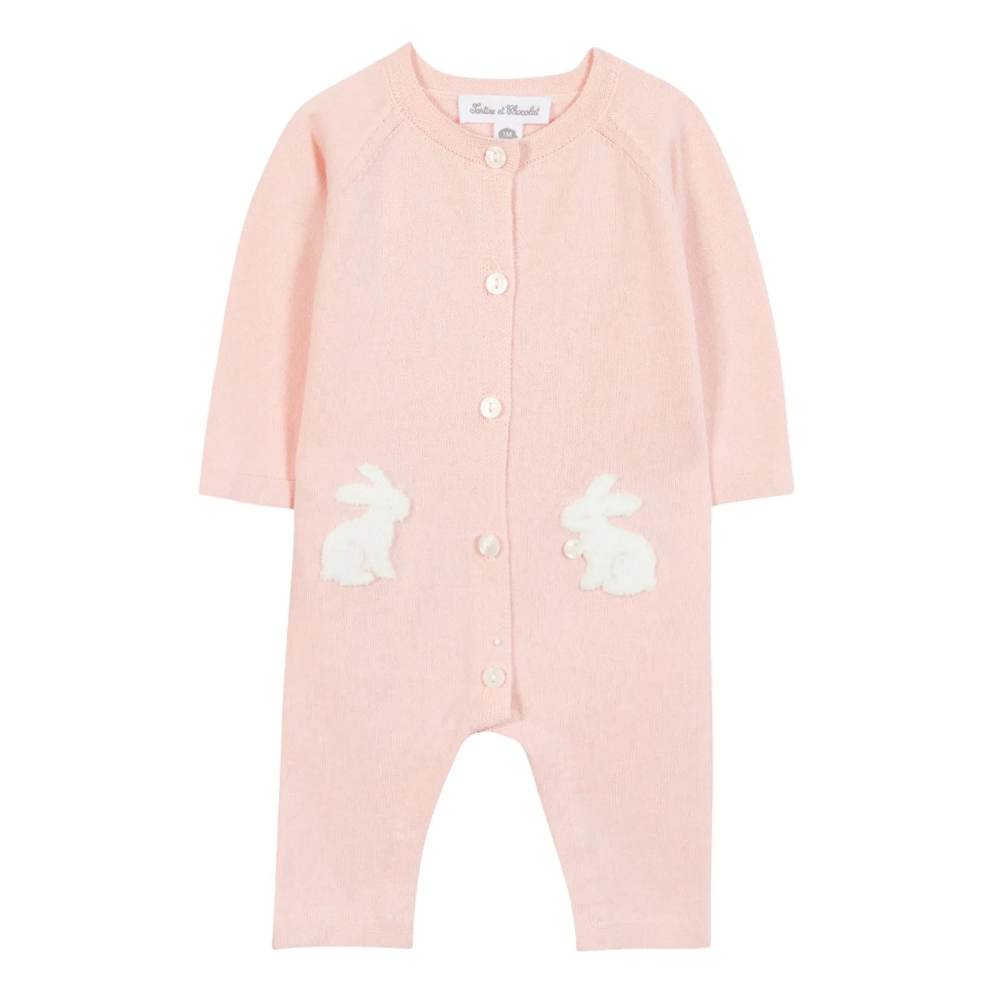 Tartine et Chocolat - Bunny Snowsuit | Pink