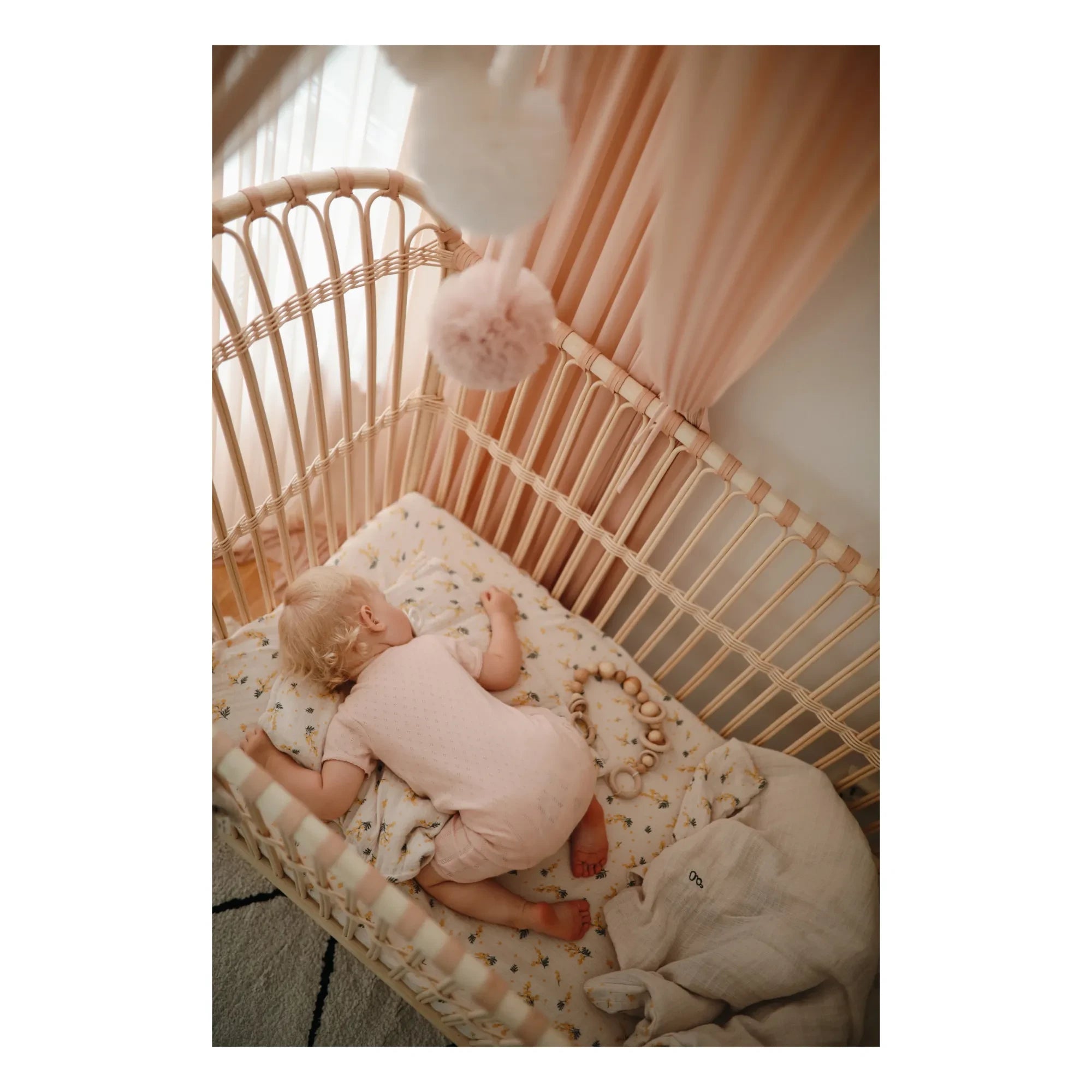 Bermbach Handcrafted - Frederick Handmade Rattan Baby Bed - 60 x 120 cm
