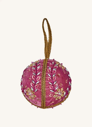 Rice - Velvet Christmas Ornaments - 3-Piece Set | Multicolor