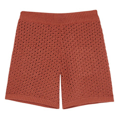 birinit - Bermuda Pointelle Marusiña | Rust Red