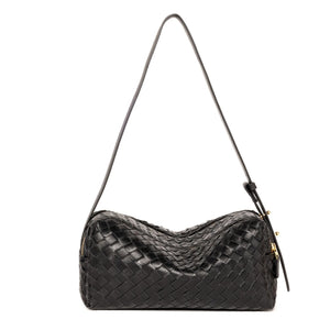 Elleme - Knitted Leather Pencil Case | Black