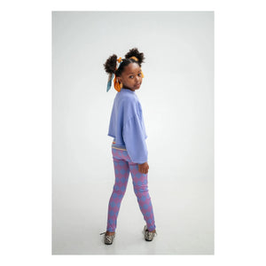 Repose AMS - Organic Cotton Logo Crop Sweatshirt | Lilac