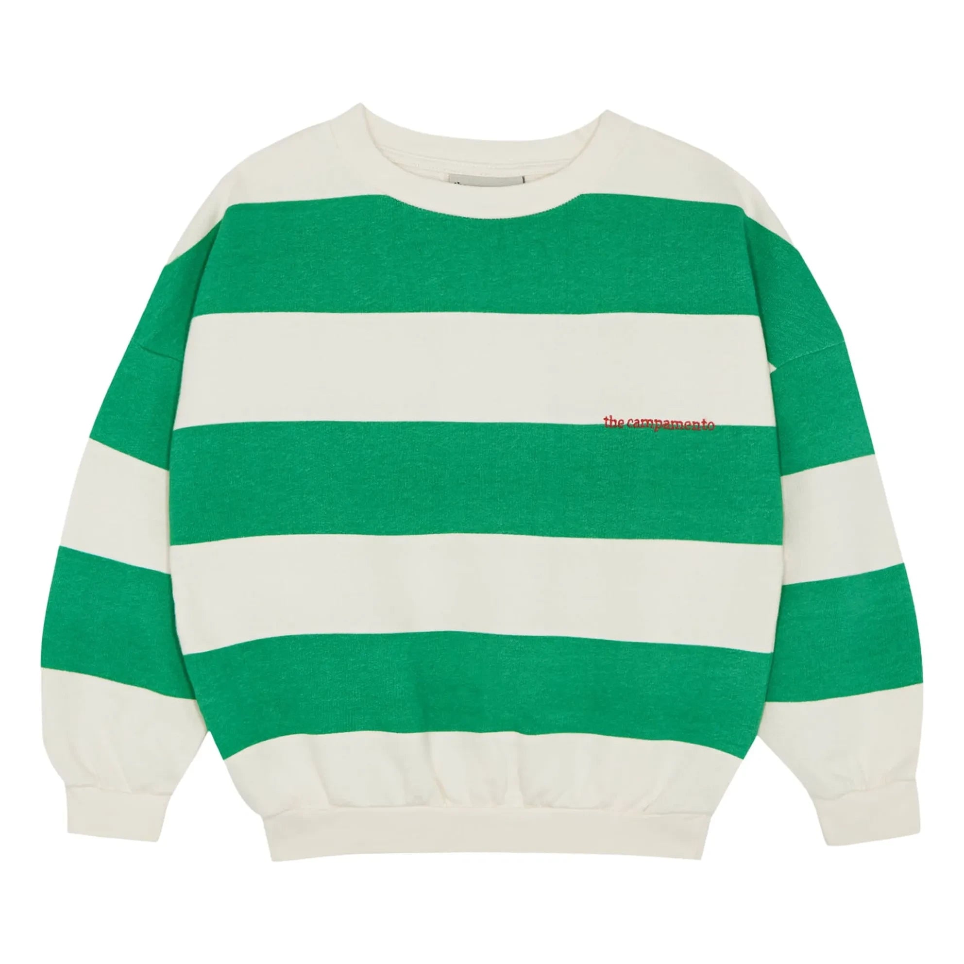 The Campamento - Oversized Striped Sweatshirt | Green