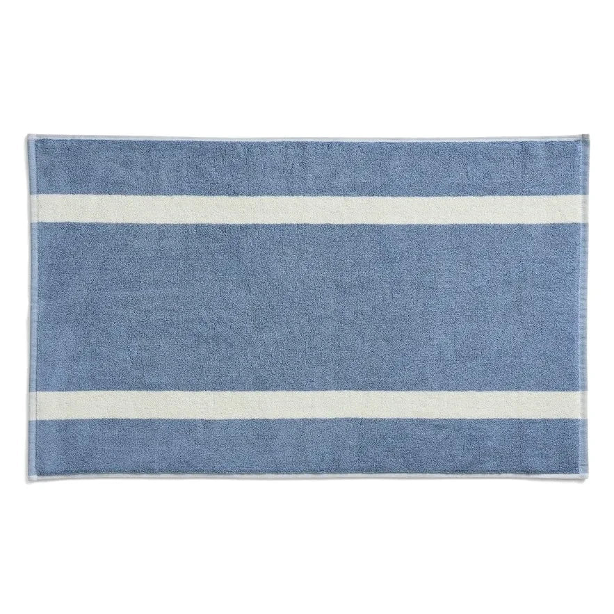 Hay - Striped Bath Mat | Light Blue