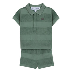 Tartine et Chocolat - Polo Shorts and Towel Set | Khaki