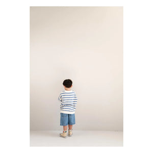 Jenest - Striped Organic Cotton Sweatshirt | Blue