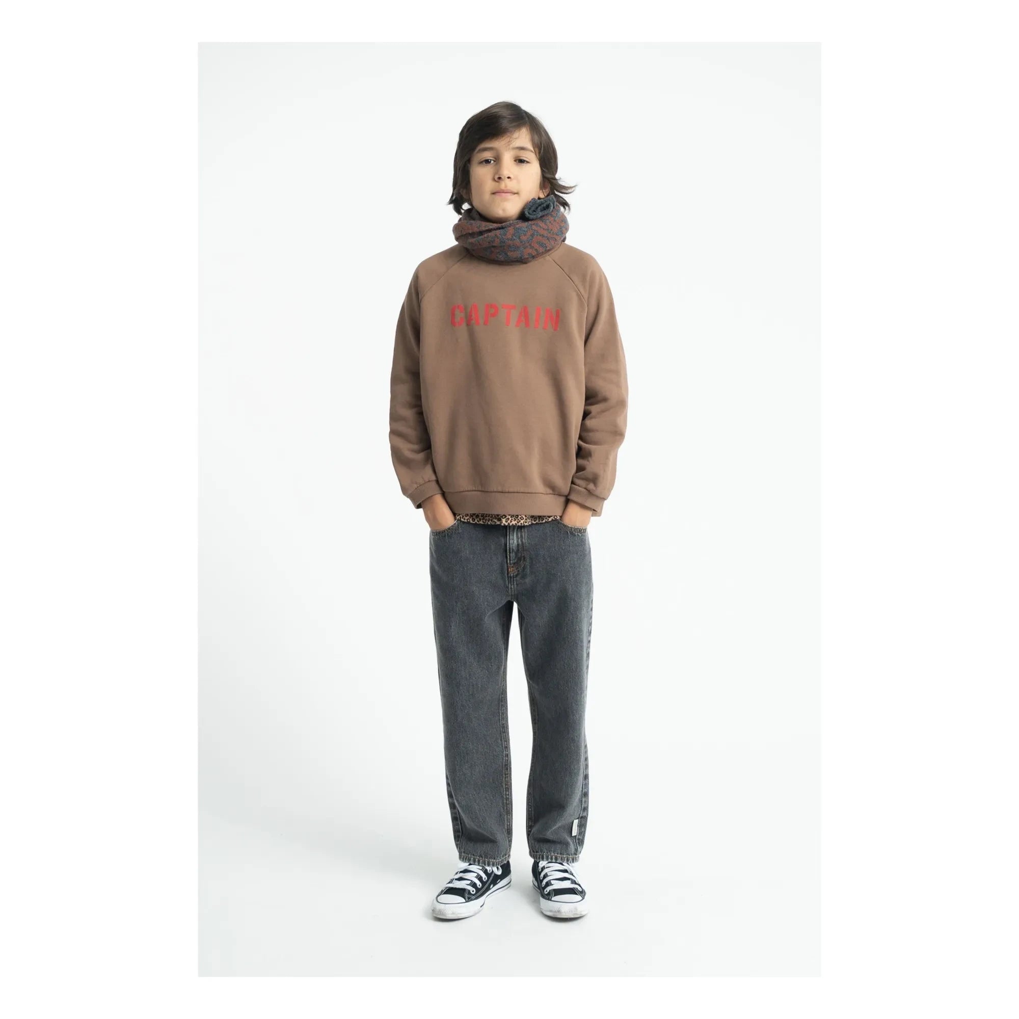 Piupiuchick - Captain Sweatshirt Organic Cotton | Brown