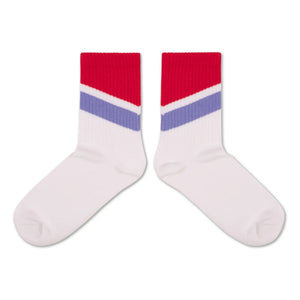 Repose AMS - Striped Socks | White