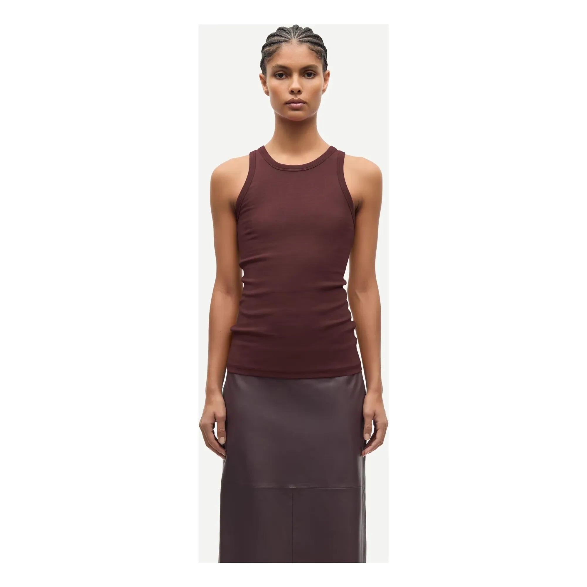 Samsoe Samsoe - Alexo Organic Cotton T-shirt | Brown