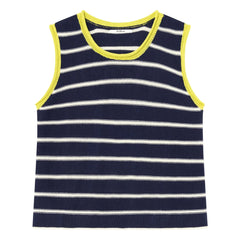 Dr Bloom - Chupito sleeveless cotton sweater | Navy blue