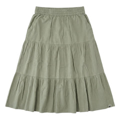 Hundred Pieces - Rosa Kareli Etek | Badem Yeşili